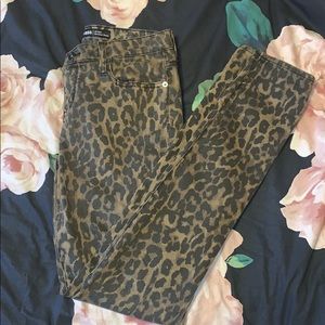 leopard print jeans